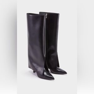 Beautiful faux leather boots! US 8 (Euro 38.5). Great quality!
